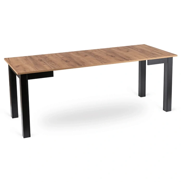 Rozkladací stôl BEN 80-200 cm, dub/čierna