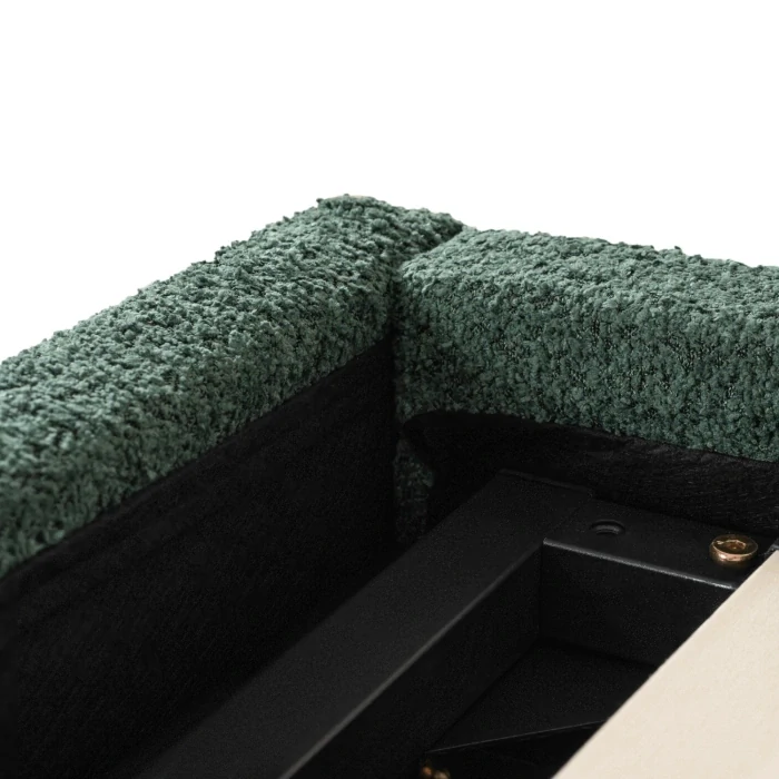 Posteľ 160x200 BRISTOL s úložným priestorom, zelená