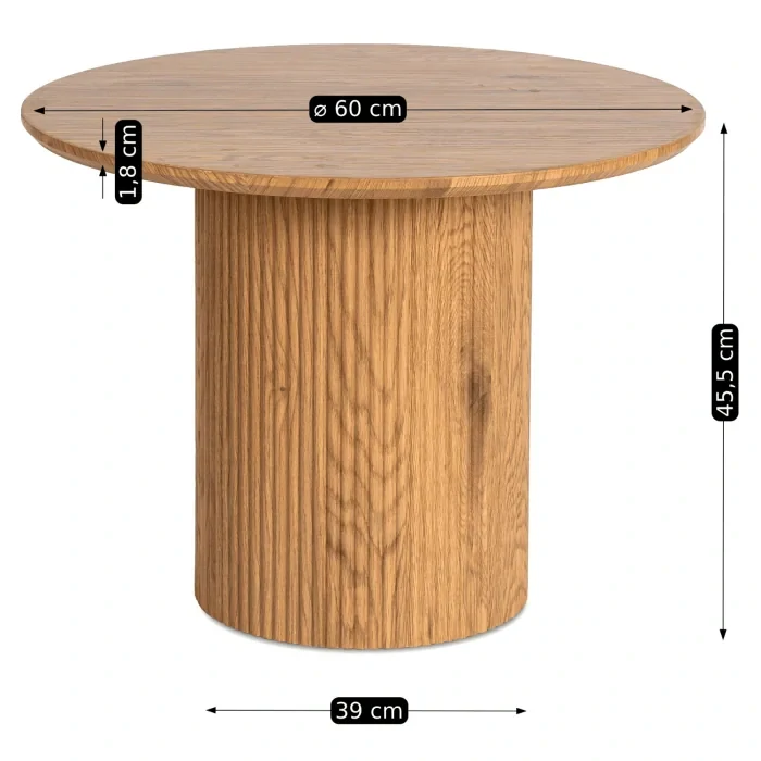 Stolík MAYLIN 60 cm, dub