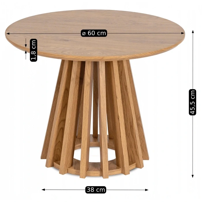 Stolík HARPER 60 cm, dub