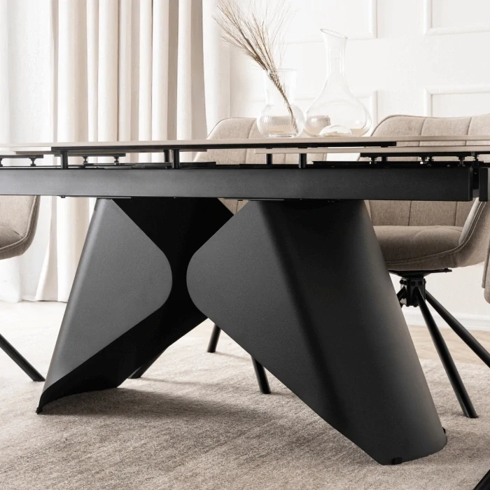 Rozkladací stôl VERONA 160-240 cm dub/čierna