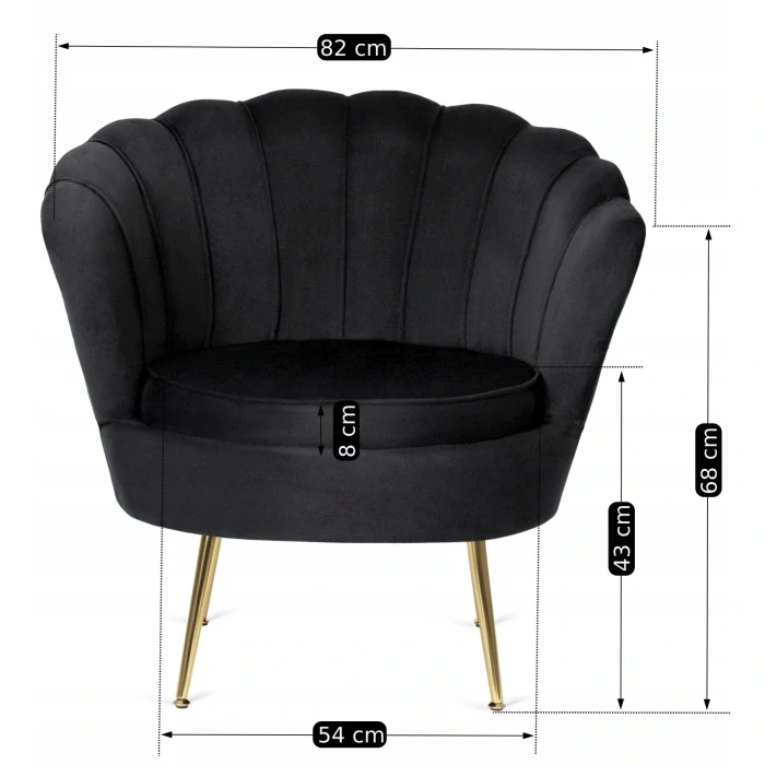 Kreslo ANGEL, čierne