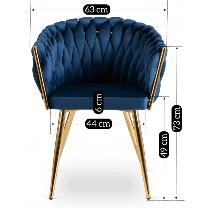 Stolička CAPI, námornícka modrá