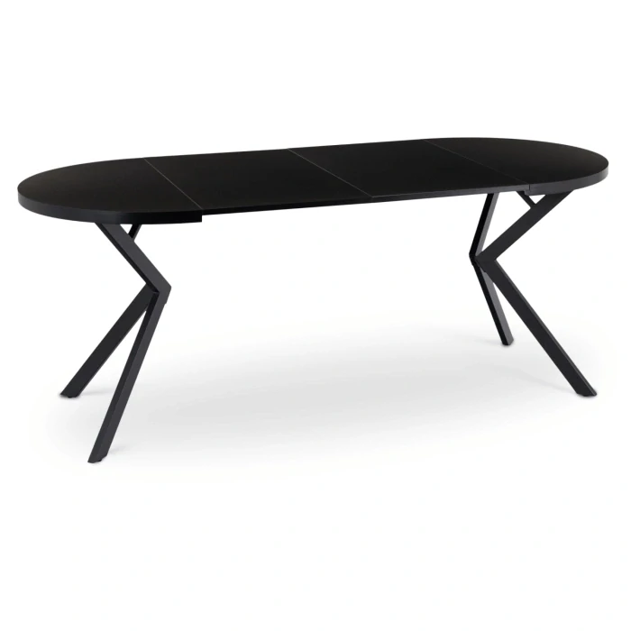 LUGO stôl 90-190 cm, čierny