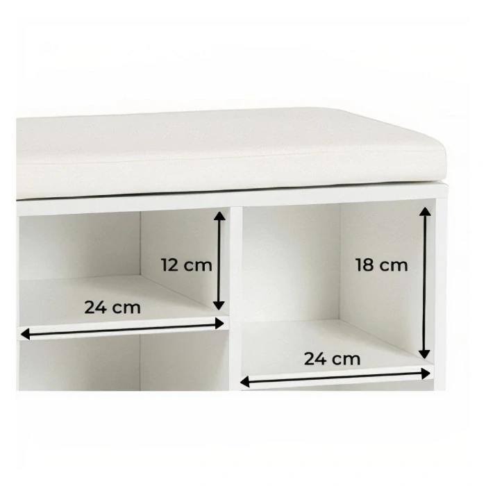 Botník AXEL 104 cm, biely