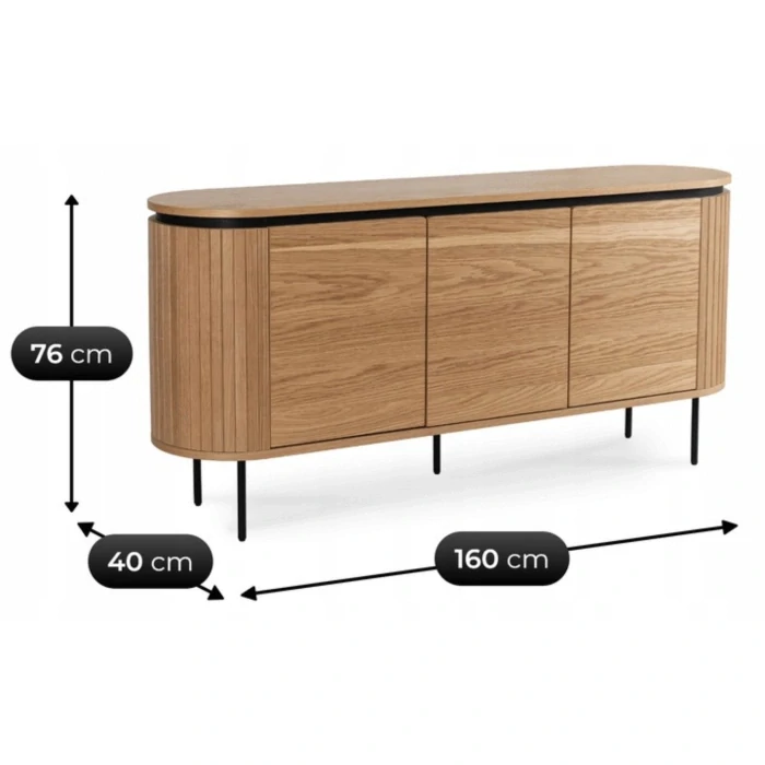 Komoda BECK 160 cm, dub