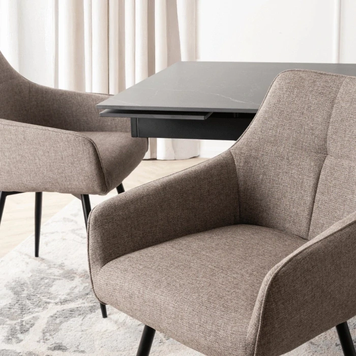 Otorná stolička LARISA, Cappuccino