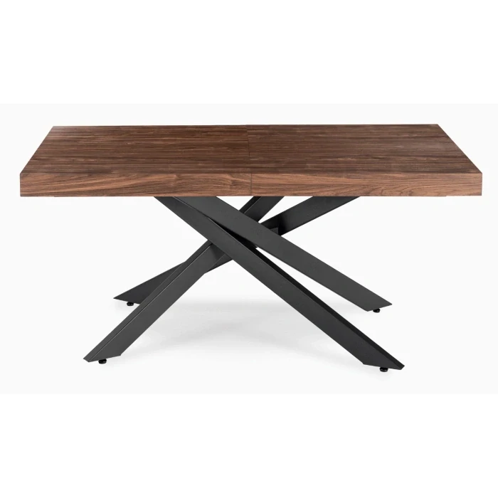 Stôl HAMPTON 160-240 cm, orech/čierna