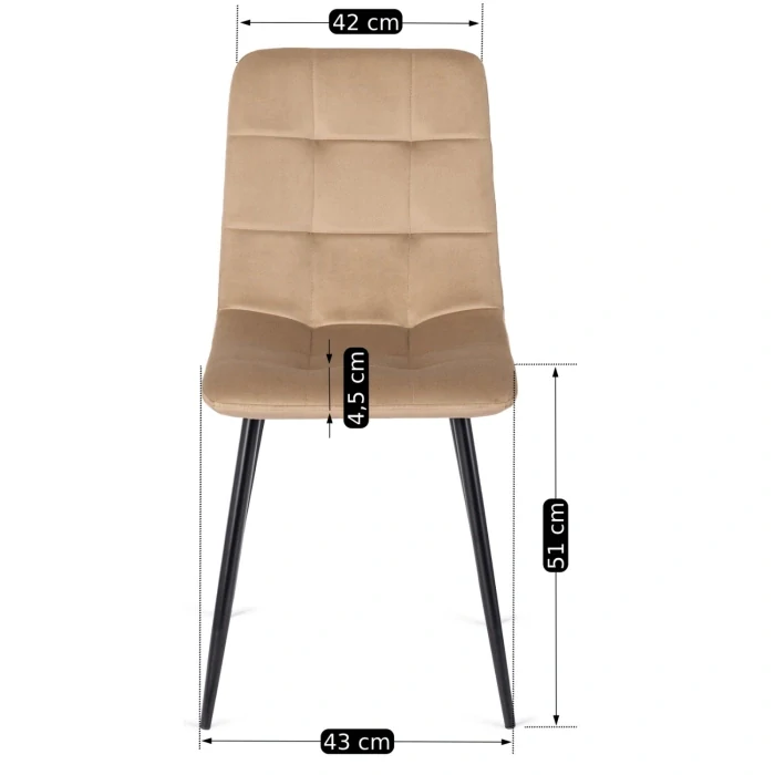 Zostava stôl HARRY 102-142 cm, dub craft+ 4x stolička PERU béžová