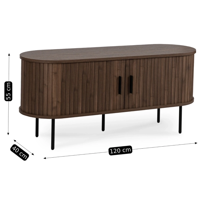 TV skrinka TRISH 120 cm, orech