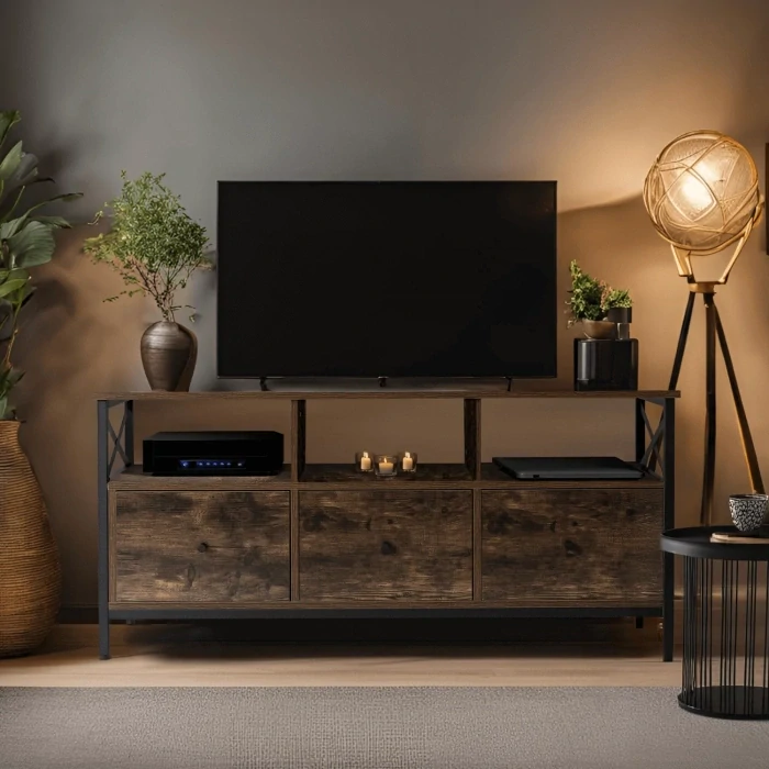 TV skrinka ZONE 120 cm, rustikálny dub