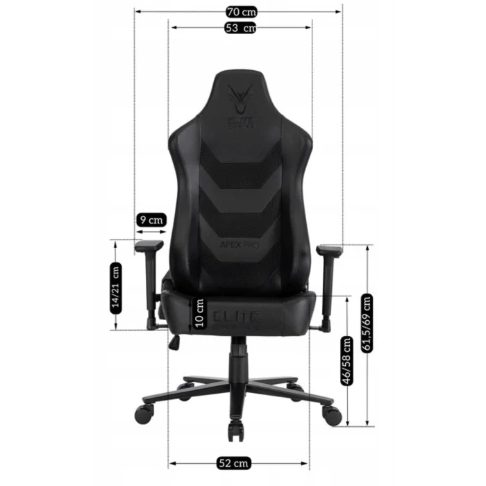 Otočná stolička APEX, čierna