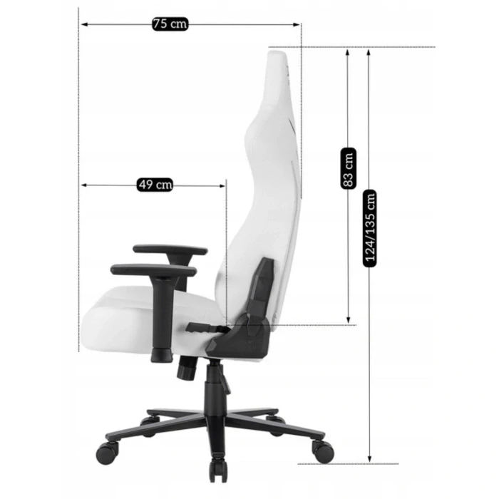 Otočná stolička APEX , biela