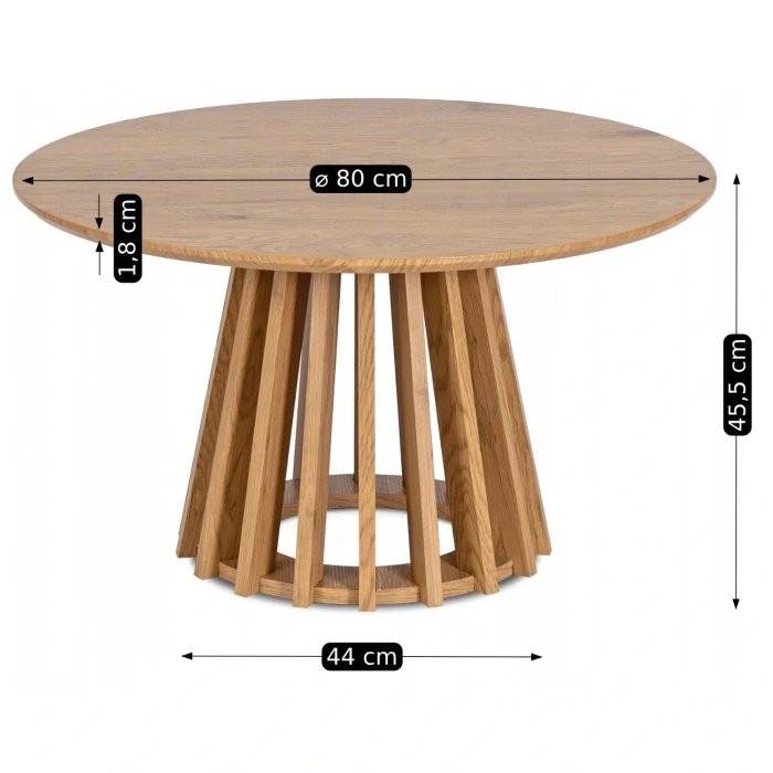Stolík HARPER MAX 80 cm, Dub