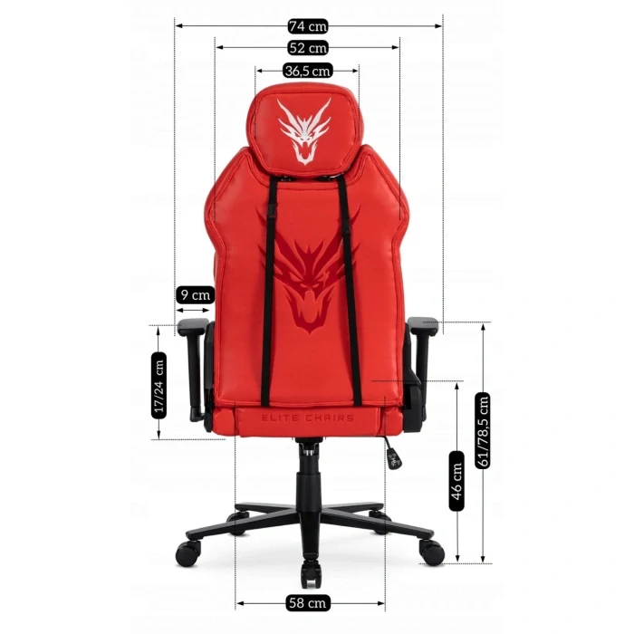 Herná stolička NEXON, červená