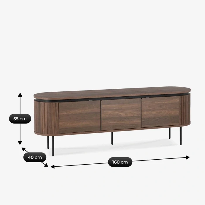TV skrinka BECK 160 cm orech