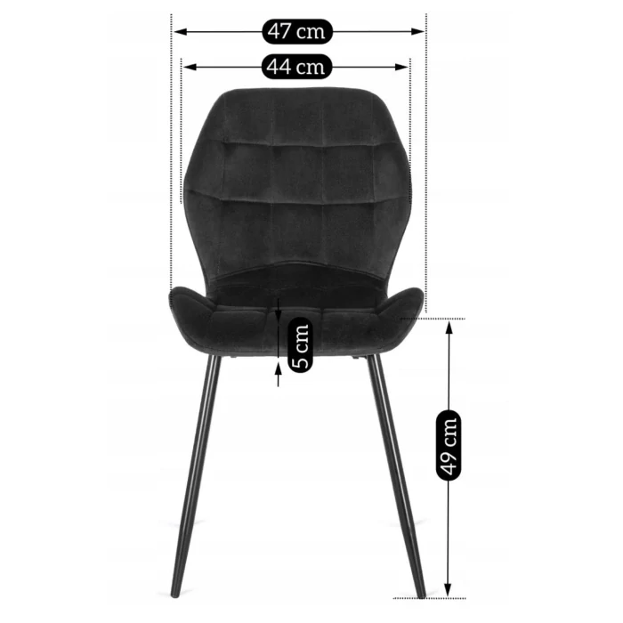 Stolička LUCKY, čierna