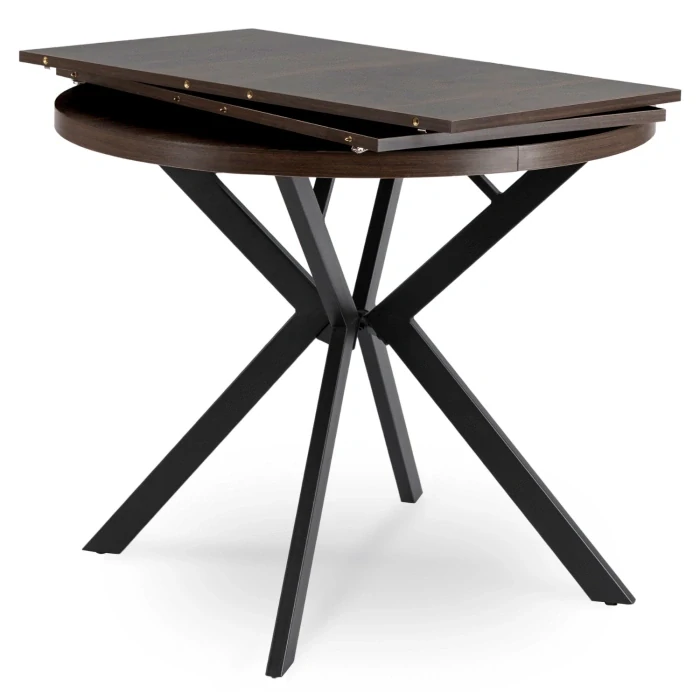Stôl LUGO 90-190 cm, orech/čierny