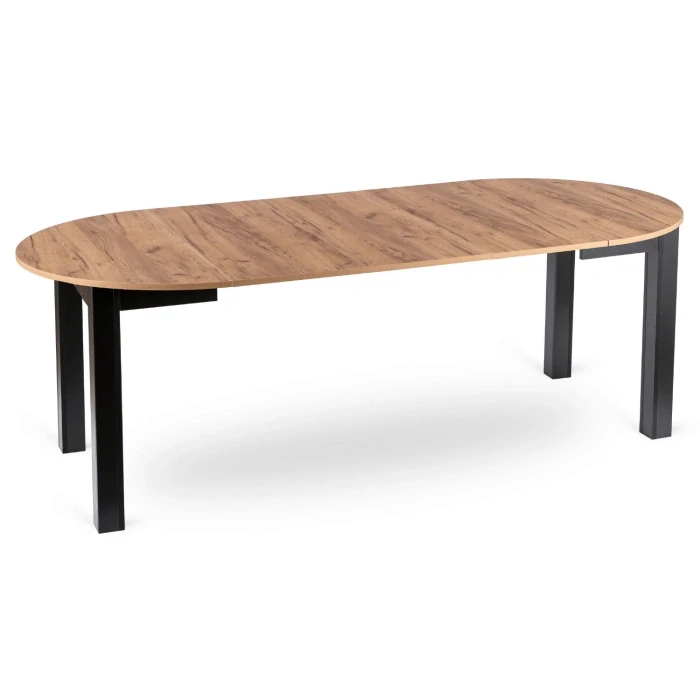 Rozkladací stôl JAMES 103-223 cm, dub CRAFT/čierny