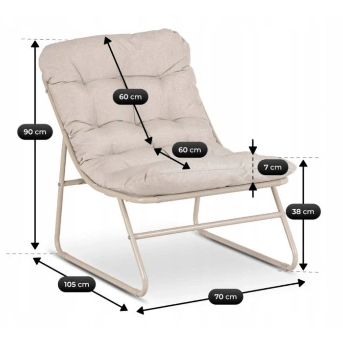 Záhradný nábytok NIKEA, béžový