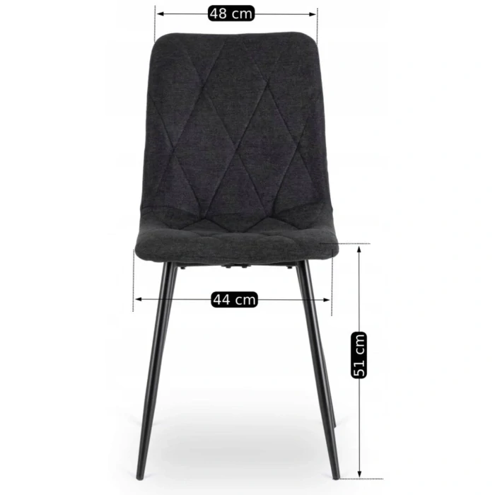 Zostava stôl HARRY 102-142 cm, dub craft+ 4x stolička ROBIN 2 čierna
