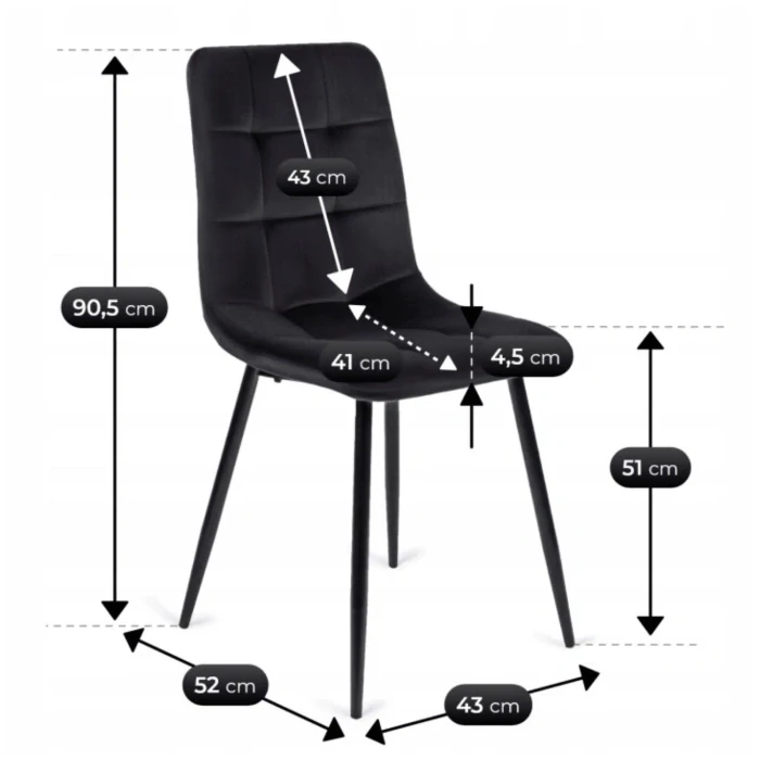 Zostava stôl HARRY 102-142 cm, dub craft+ 6x stolička PERU čierna