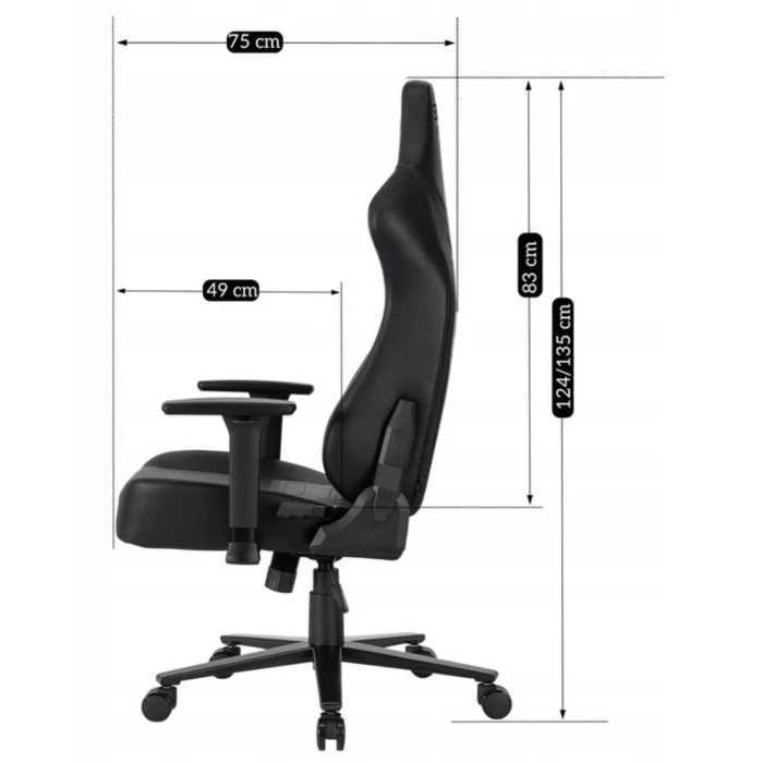 Otočná stolička APEX, čierna