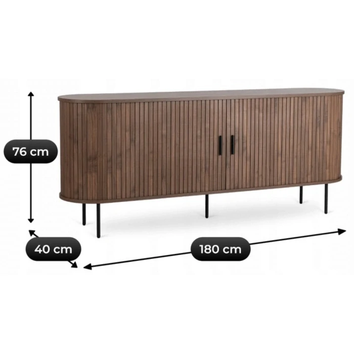 Komoda TRISH 180 cm, orech