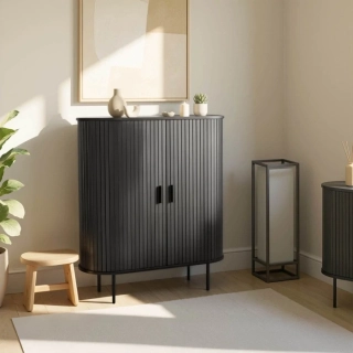 Komoda TRISH 100cm, čierna