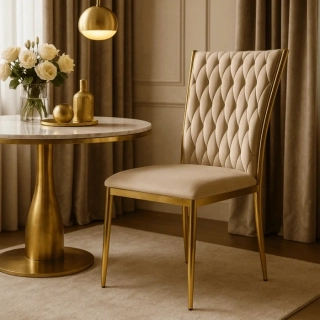 Stolička DAN, krémová