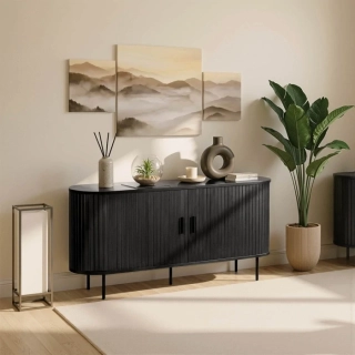 Komoda TRISH 140cm , čierna