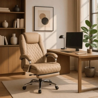 Otočná masážna stolička GIORGIO, béžová