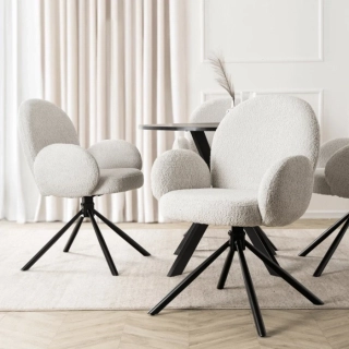 Otočná stolička MUSSO, sivá