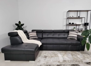 Sedačka JANA s úl. priestorom a rozkladom na objednávku Talianska koža