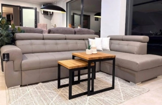 Sedačka JANA s úl. priestorom a rozkladom na objednávku Talianska koža