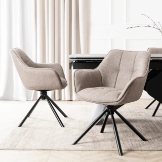 Otočná stolička PEONY 2, Cappuccino