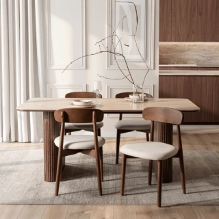 Stôl ARAMIS 180 cm, travertín/orech 