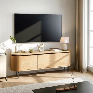 TV skrinka BECK 160 cm, dub