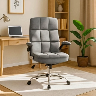 Otočná stolička LONDON, sivá