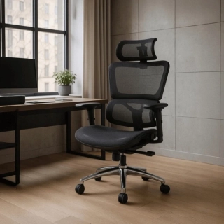Ergonomická otočná stolička ROYAL, čierna