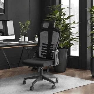 Ergonomická otočná stolička JULIET čierna