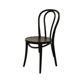 Stolička drevená Monet 18, čierna