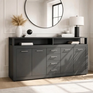 Komoda BLAGO 190 cm, Antracit