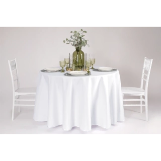 Banketový obrus TB-200 priemer 320cm  biela