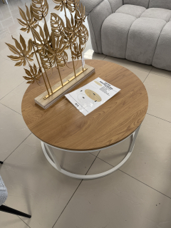 Konferenčný stolík ANN MAX, dub/biela
