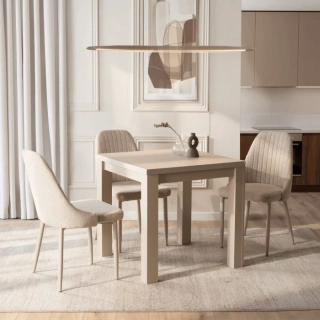 Rozkladací stôl  MAX 80-160 cm, makadamový orech