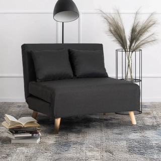 Polohovacie kreslo MARRY 2, čierne