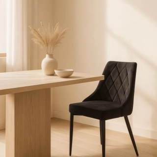 Stolička CORK , čierna