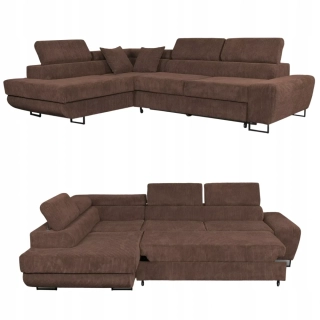 Rohová sedačka Manchester hnedá 17