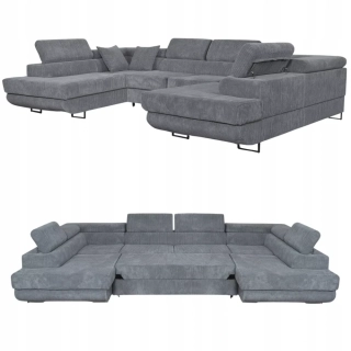 Účko -veľká sedačka Manchester sivá 3